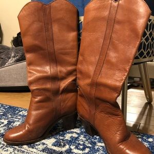 Vintage 1970’s Cognac Leather Boots